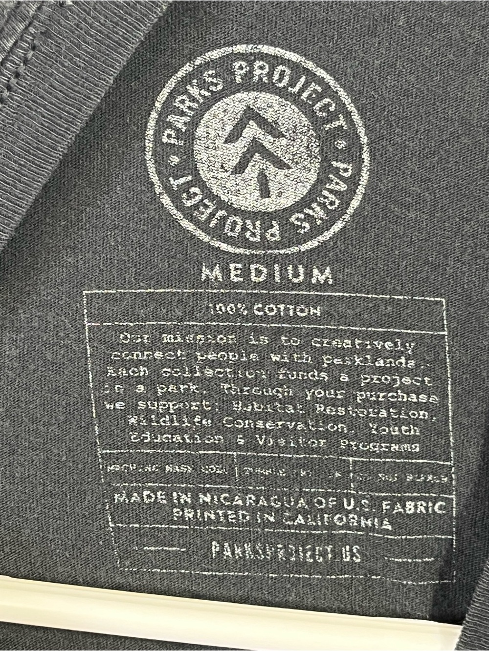 Parks Project Protect Our Parks Graphic Tee Black Medium Nature Outdoor - Picture 5 of 5